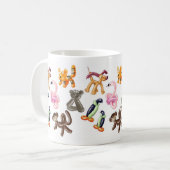 気球の動物のパーティー コーヒーマグカップ (正面左)