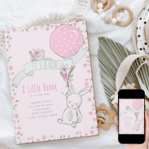 気球の妊娠した女の子の小さなバニー