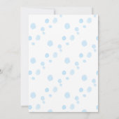 気球の子供の誕生日のパーティーの黒板 招待状 (裏面)