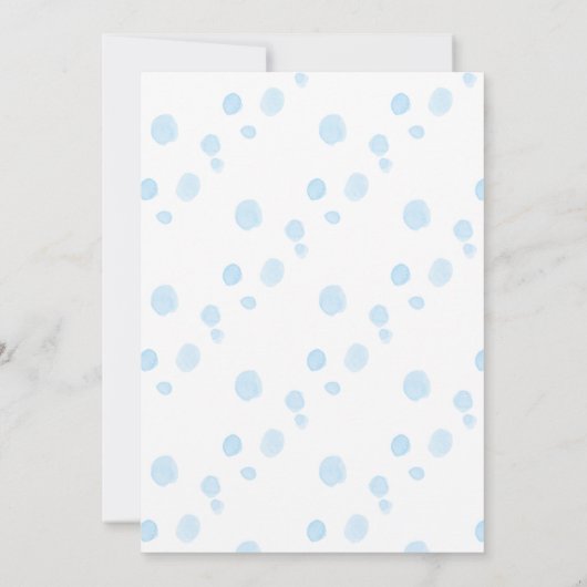 気球の子供の誕生日のパーティーの黒板 招待状 (裏面)