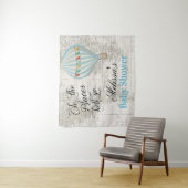 気球の少年 ベビーシャワー 背景 タペストリー (インサイチュ)