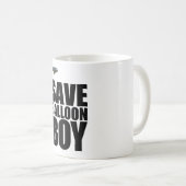 気球の男の子のマグを救って下さい コーヒーマグカップ (正面右)