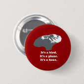 気球の男の子-それは鳥です。 それは飛行機です。 それはHoです 缶バッジ (正面&裏面)