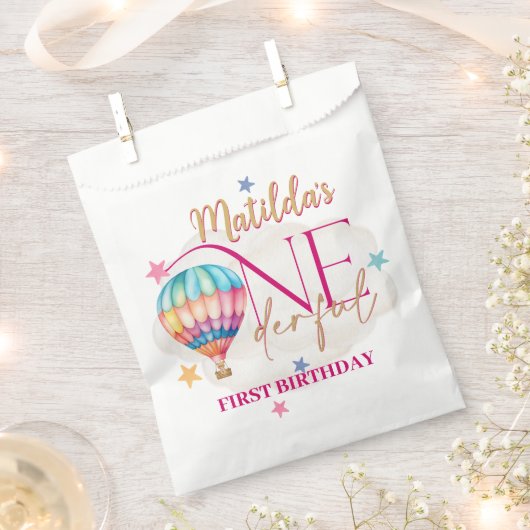 気球の白い味方のバッグ フェイバーバッグ (クリップ留めされた状態)