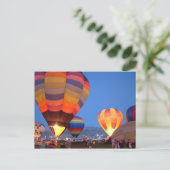 気球の白熱郵便はがき ポストカード (スタンド正面)