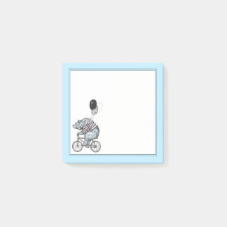 気球の自転車くま ポストイット