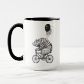 気球の自転車くま マグカップ (左)