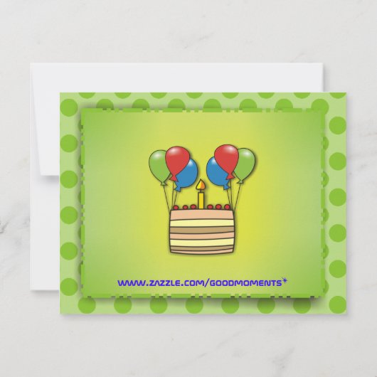 気球の計器飛行証明が付いているかわいいロボットありがとう サンキューカード (裏面)