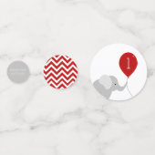 気球の誕生日の小さい象 コンフェッティ (正面)