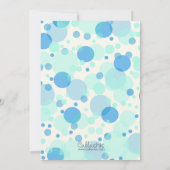 気球の誕生日の招待状を持つ騎士 招待状 (裏面)