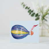 気球の誕生日ポストカード ポストカード (スタンド正面)