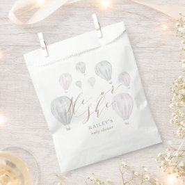 気球の赤ちゃんシャワーを性別で明かす フェイバーバッグ