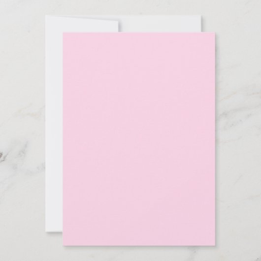 気球の赤ちゃんシャワーガールと可愛い象 招待状 (裏面)