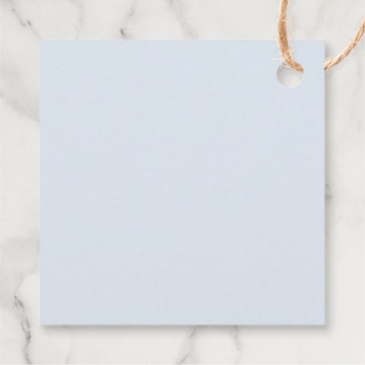 気球の赤ちゃんシャワー付き大男の象 フェイバータグ (裏面)