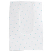 気球の赤ちゃんシャワー少年のかわいい象 ミディアムペーパーバッグ (裏面)