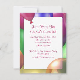 気球の輝やき4.25のx 5.5インチの招待状 招待状