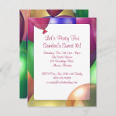 気球の輝やき4.25のx 5.5インチの招待状 招待状 (正面/裏面)