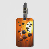 気球の飛行中の荷札 ラゲッジタグ (正面縦)