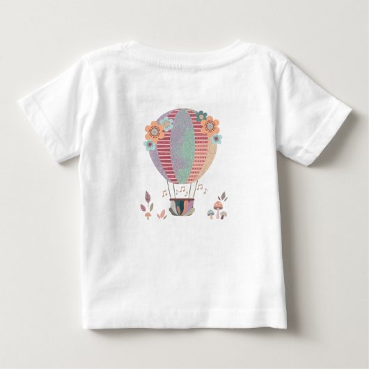 気球のTシャツ ベビーTシャツ (裏面)