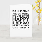 気球はそう風変わりでおもしろいなバースデー・カードです カード (黄色い花)