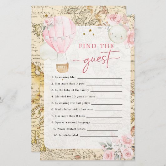 気球は彼女がゲストを見つけるに精通していない (正面/裏面)