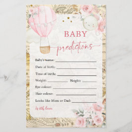 気球は彼女の優れたベビー予測ではない