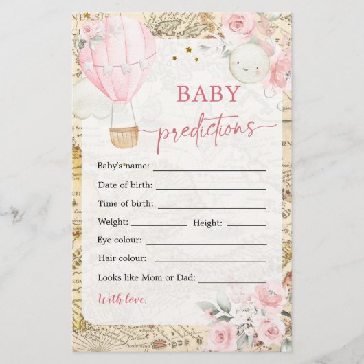 気球は彼女の優れたベビー予測ではない (正面)