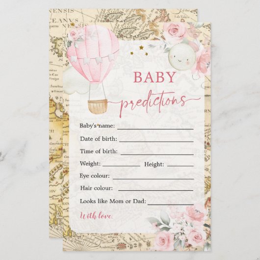 気球は彼女の優れたベビー予測ではない (正面/裏面)