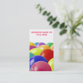 気球またはパーティーのオーガナイザーの名刺 名刺 (スタンド正面)