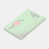 気球を持ったかわいいバニー ポストイット (アングル)