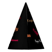 気球を持つハロウィンの狼人間 パーティーハット (裏面)