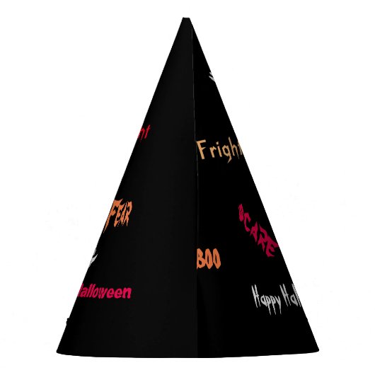 気球を持つハロウィンの狼人間 パーティーハット (裏面)