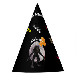 気球を持つハロウィンの狼人間 パーティーハット