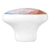 気球を持つ幸せなペンブロークのウェルシュコーギー セラミックノブ (側面)