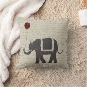 気球を持つ象 クッション (ブランケット)