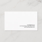 気球を浮かべるカラフルのベビーシッターの破烈 名刺 (裏面)