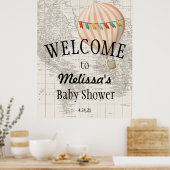 気球ウェルカムサイン行く場所 ポスター (キッチン)