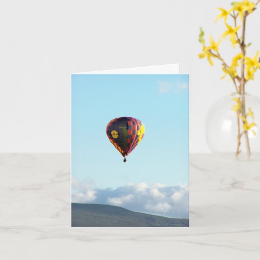 気球キラニー カード (黄色い花)