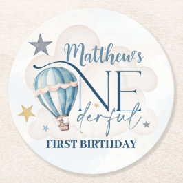 気球パーソナライズされた紙のコースターに乗る ラウンドペーパーコースター