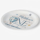 気球パーソナライズされた紙プレート ペーパープレート (アングル)