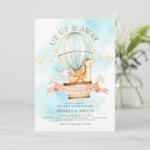 気球ベイビーシャワー招待状 招待状 (スタンド正面)