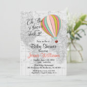 気球ベビーシャワー招待状 招待状 (スタンド正面)