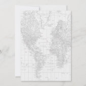 気球ベビーシャワー招待状 招待状 (裏面)