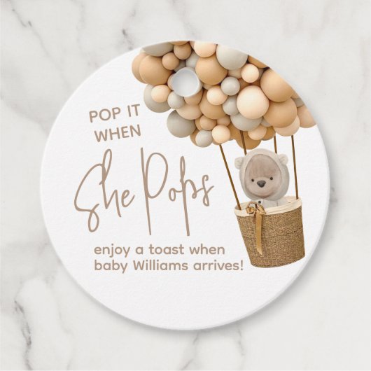 気球モダンを浴びポップ・アートのる フェイバータグ (正面)