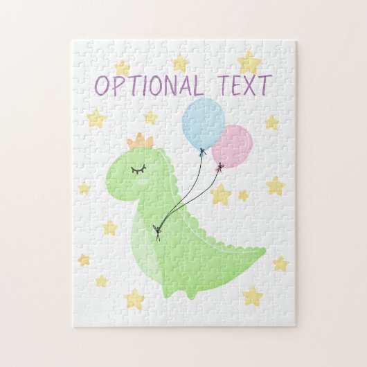 気球付き恐竜 ジグソーパズル (縦)