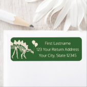 気球付き恐竜 ラベル (インサイチュ)