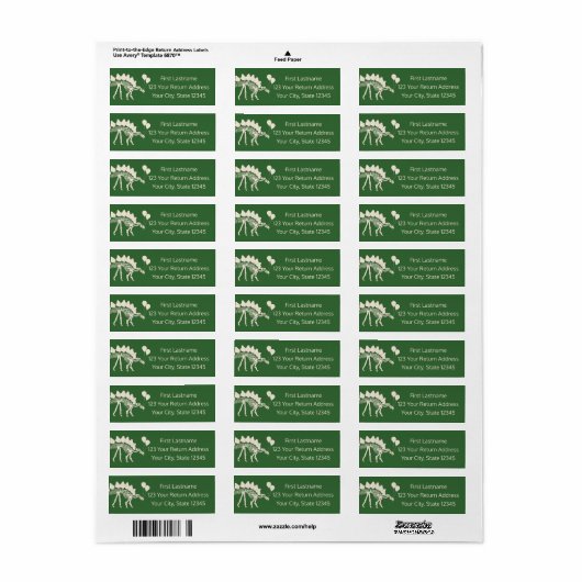 気球付き恐竜 ラベル (フルシート)