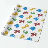 気球動物のパーティーのデザイン ラッピングペーパー (アンロールド)