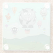 気球動物 ガラスコースター (裏面)
