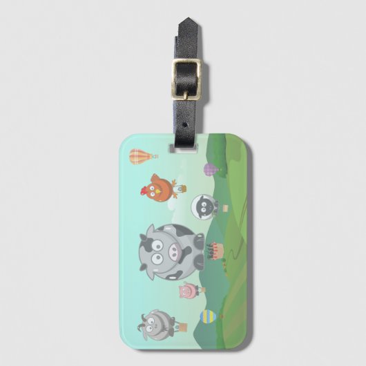 気球動物 ラゲッジタグ (正面縦)